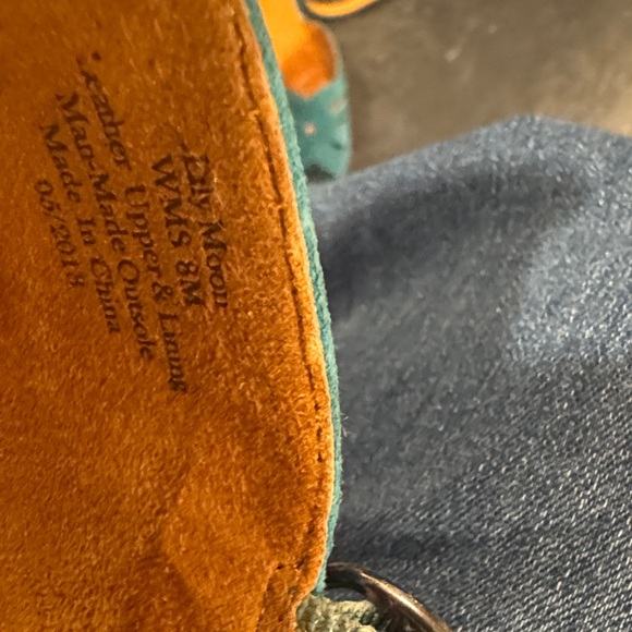 Gentle Souls Teal Cutout Sandals - Picture 3 of 6